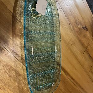 Glass Easter platter